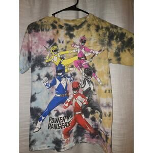 Power Rangers Tie Dye Graphic T-Shirt Men’s Unisex Retro 90s Style Tee small